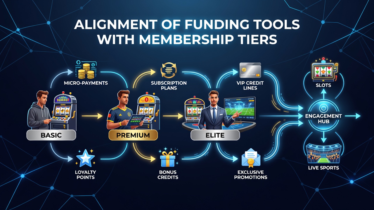 Close-up of mobile app screen illustrating membership tier benefits next to deposit and withdrawal options for hybrid gaming