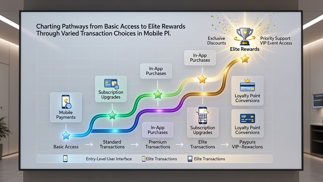 Dashboard view of loyalty tier progression and deposit history on a hybrid mobile gambling app