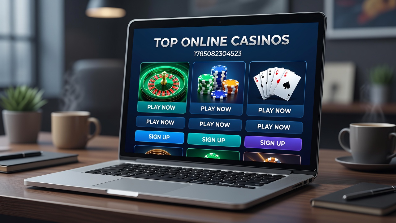 Players engaging with live dealer tables and slot machines on mobile devices in a hybrid casino environment