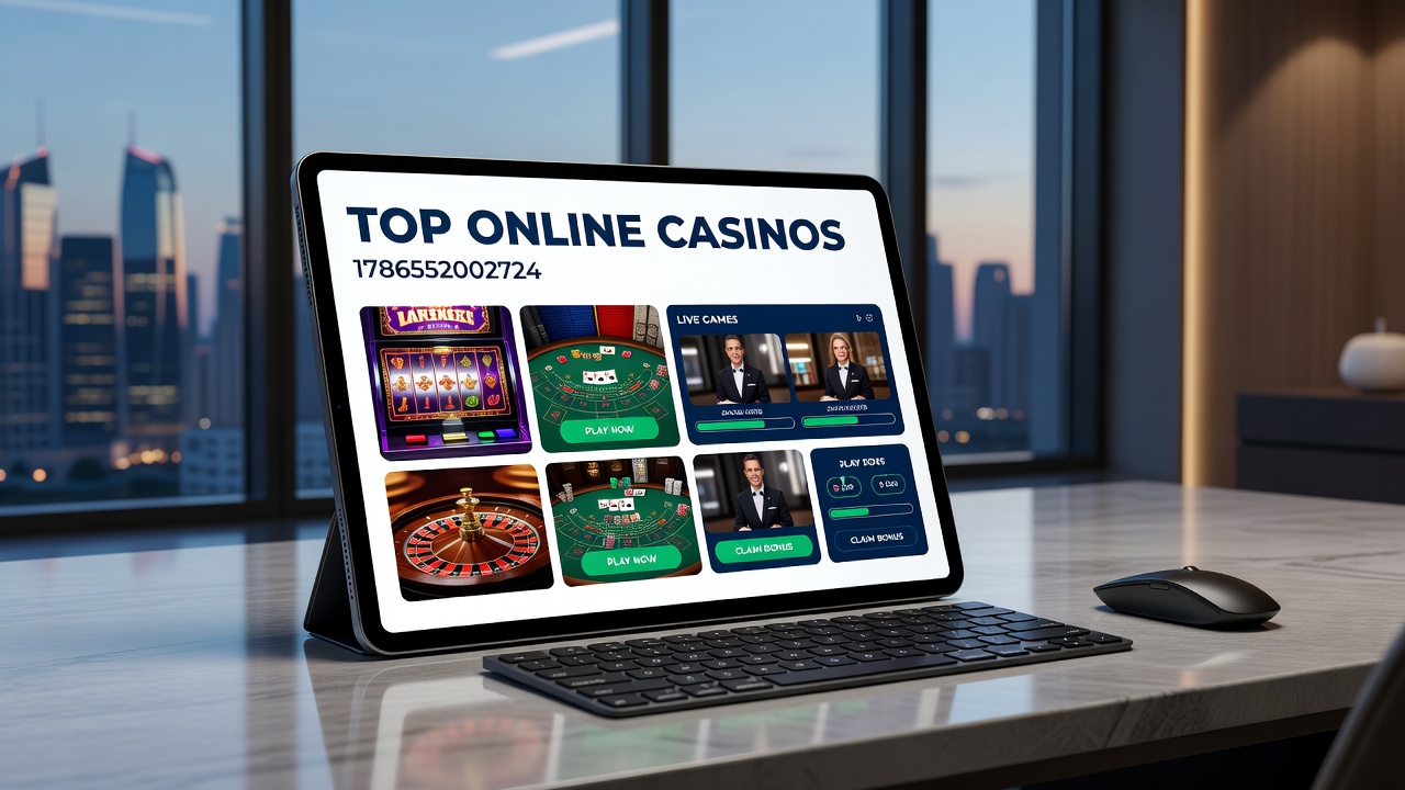 Mobile casino interface displaying slots, roulette, and sports betting options side by side